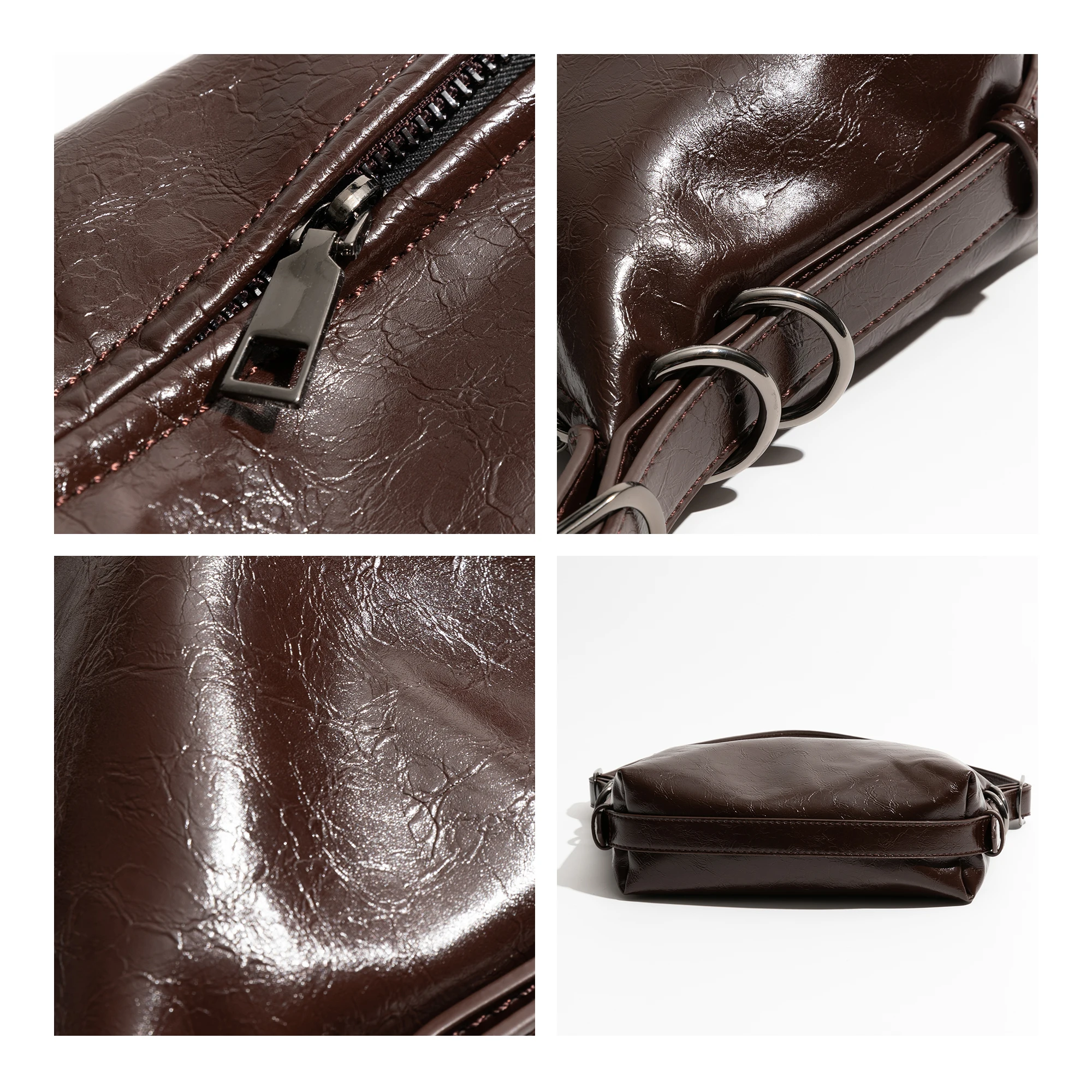 KOKOPAES винтажная квадратная сумка через плечо из искусственной кожи однотонная