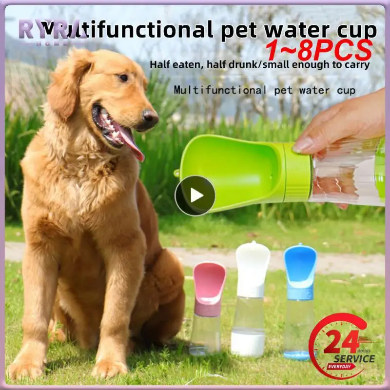 

1~8PCS Portable Dog Water Bottle for Small Large Dogs Puppy Cat Outdoor Travel Walking Drinking Bowls Pet Feeder Dog Supplies