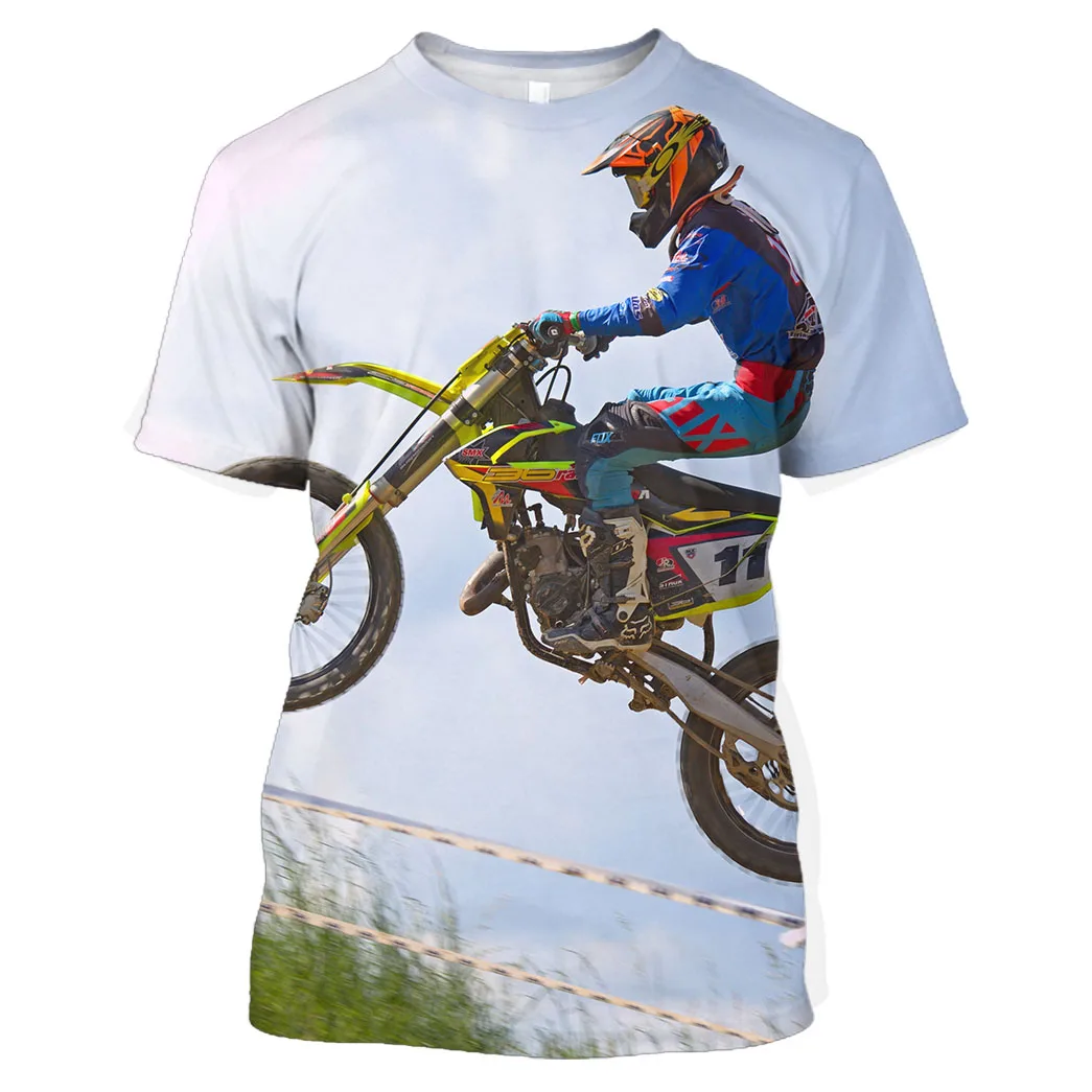 

Jumeast Motocross 3D Graphic T Shirts Motorcycle Racing Moto Print T Shirts Baggy Aesthetic Drill UK Clothing For Men Urban Tops