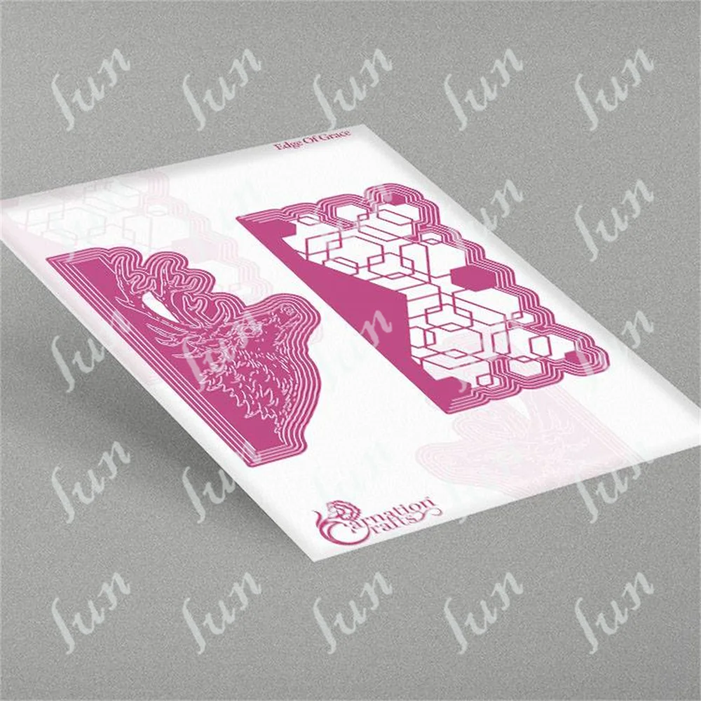 

Metal Cutting Dies 2022 New Edge of Grace Scrapbook Diary Decoration Embossing Cut Die Template Diy Paper Card Album Making