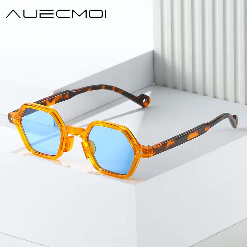 

Classic Steampunk Vintage Brand Designer Sunglasses Women New Small Frame Sun Glasses For Men UV400 Punk Trending Polygon Shade