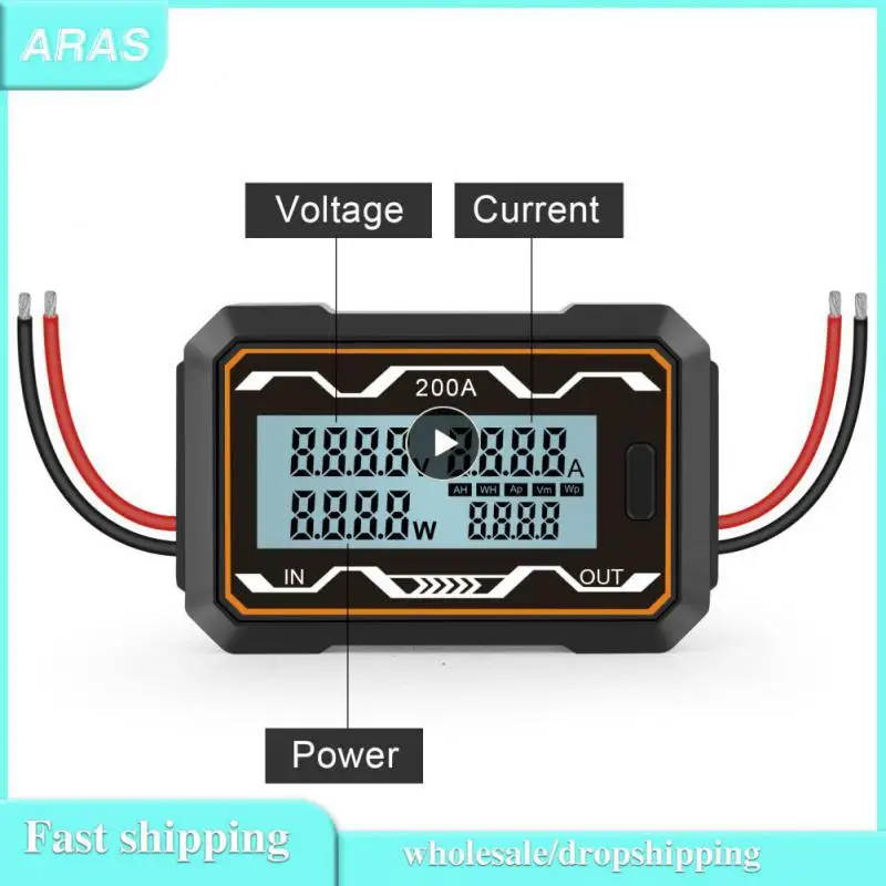 

1~8PCS RC Watt Meter Voltmeter Ammeter Power Meter Tester 100A 150A 200A RC High Precision Power Analyzer Watt Meter W Backlight