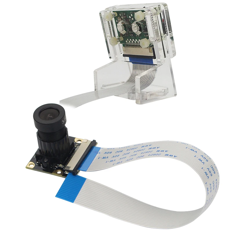 

Акриловый держатель HFES Ov5647 для мини-камеры, прозрачный кронштейн для веб-камеры Raspberry Pi 3, для Raspberry Pi 3B + 5 Мп мегапикселя