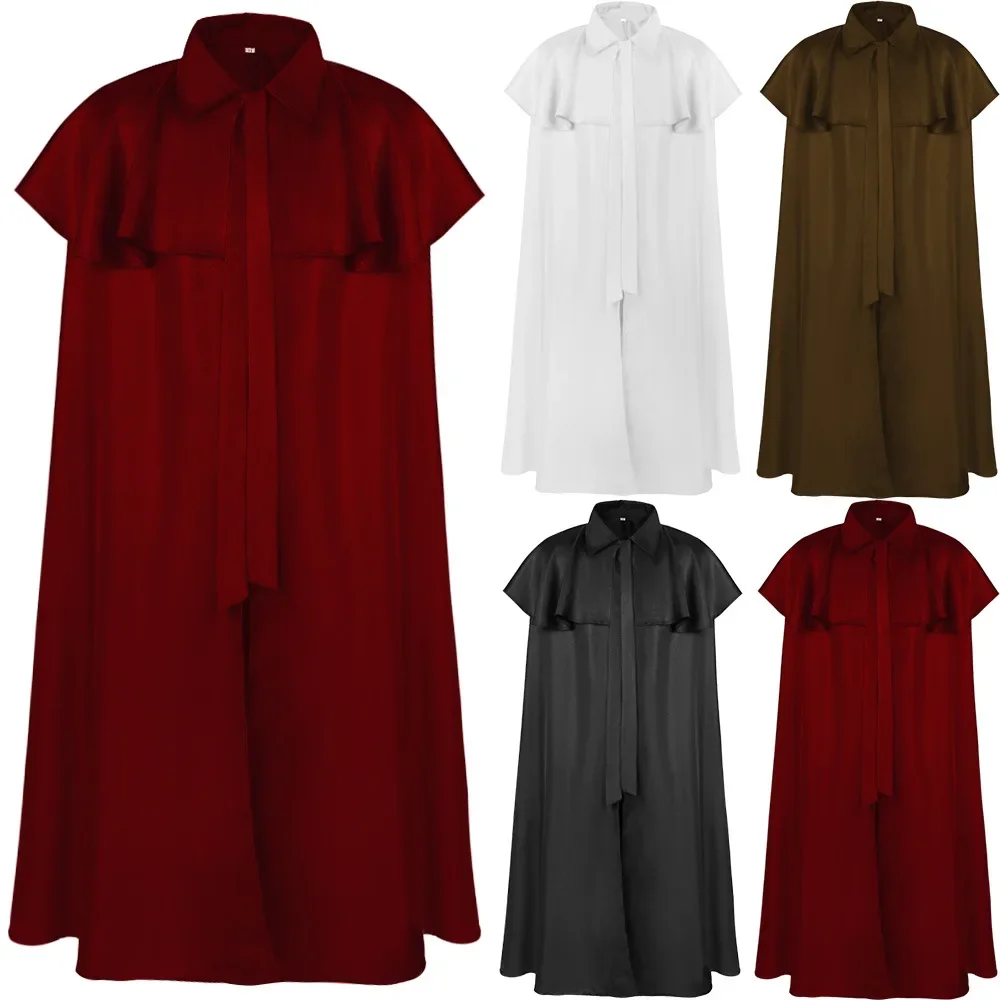 Новая мужская накидка на Хэллоуин средневековая длинная