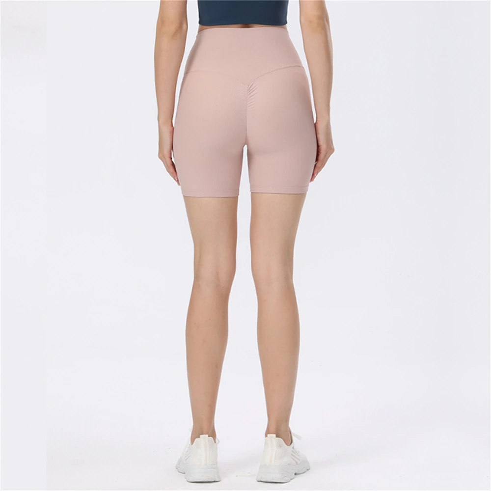 New High Waist Nude Feel Seamless Yoga Sports Shorts Women Hip Lift Workout Shorts Exercise Tight Yoga Leggings Fitness Wear