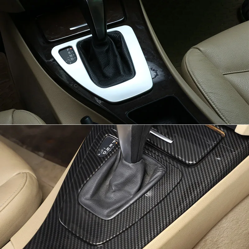 LHD ABS углеродное волокно для BMW 3 серии E90 E92 E93 2005-2012 Автомобильная центральная консоль переключения передач рамка Панель наклейка автомобильные аксессуары (art.: 3920c01fa52d2) - 3920c01fa52d2