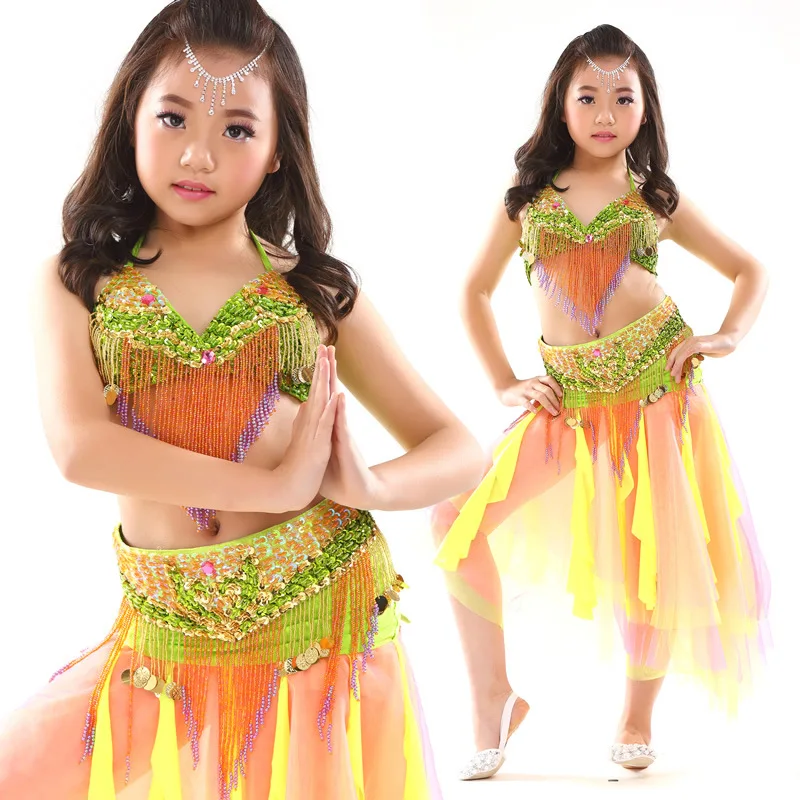Детский костюм для выступлений танцовщицы живота танца девочек disfraz mujer
