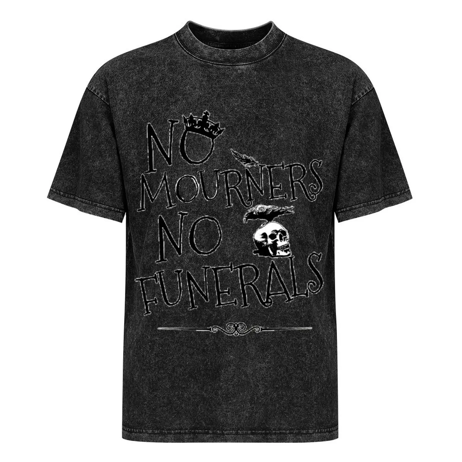 Серая футболка Six of Crows рубашки с рисунком забавная облегающие футболки аниме для