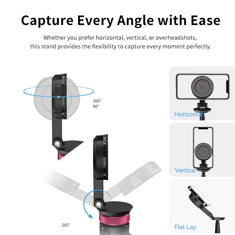 Штатив-удлинитель для смартфона Ulanzi магнитный 1 53 м вращение на 360 °