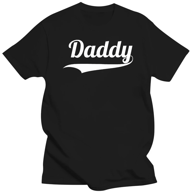 

Daddy Slogan T Shirt Logo Step New Baby Father Christmas Birthday Gift Dad Top