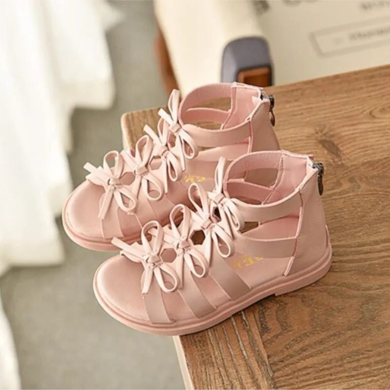 2022 Summer Fashion Roman Boots High Top Girls Sandals Kids Gladiator Sandals Toddler Kids Sandals Girls High Quality Shoes