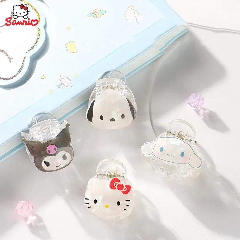 

Мультяшные аксессуары Sanrios Hello Kitty Cinnamoroll Kuromi маленький клатч клипса Kawaii милая девочка заколка для волос карточка для волос головной убор подарок