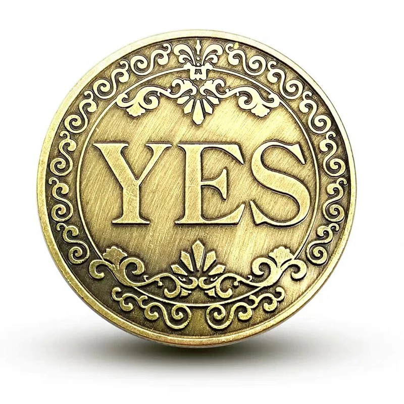 

Yes No Coin 4 CM Lucky Guess Game Fidget Toys For Anxiety Autism Antistress Adulti Children Brinquedos Para Alívio Do Estresse