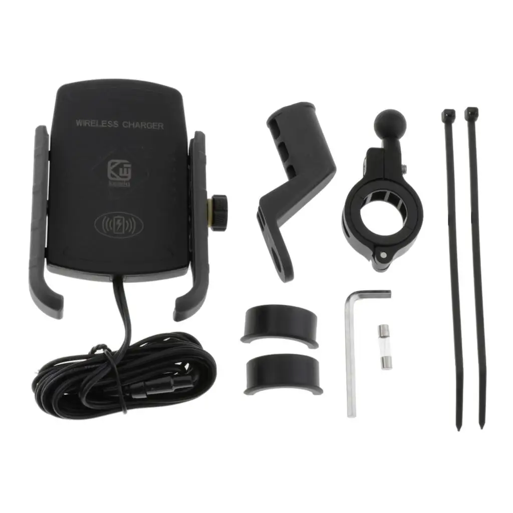 

Motorcycle Mobile PhoneHolder Scooter Stand Mount Bracket+USB Charger