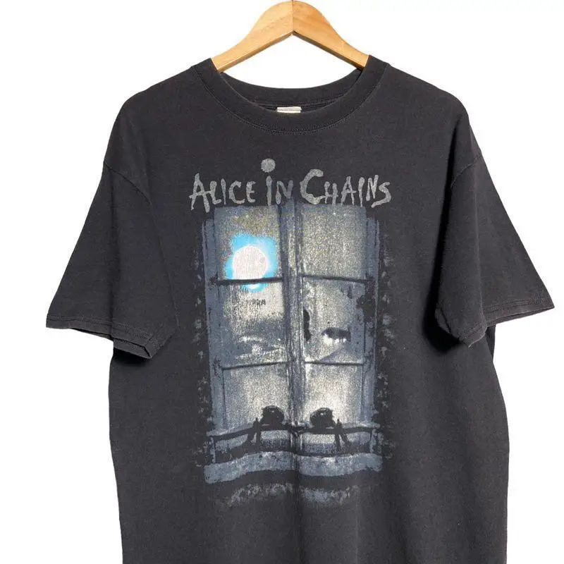 Фото Винтажная футболка Alice In Chains Grunge Rock Tour Band, перепечатка S 5Xl Kh4865 №1