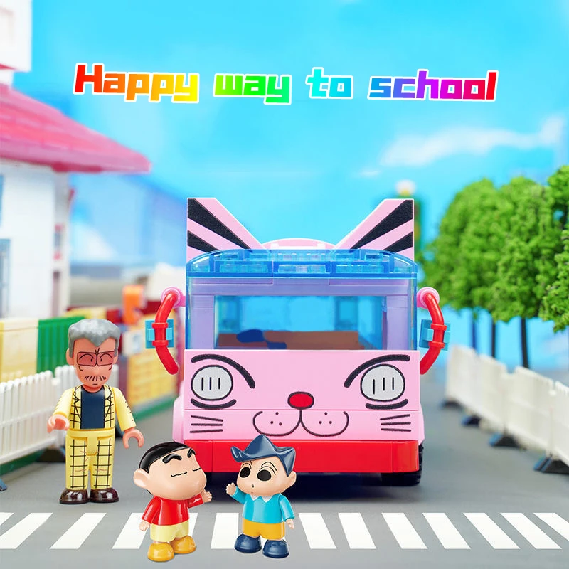 Миниатюрные микро-кирпичи Crayon Shinchaned фигурка игрушка милые блестящие Chans модели