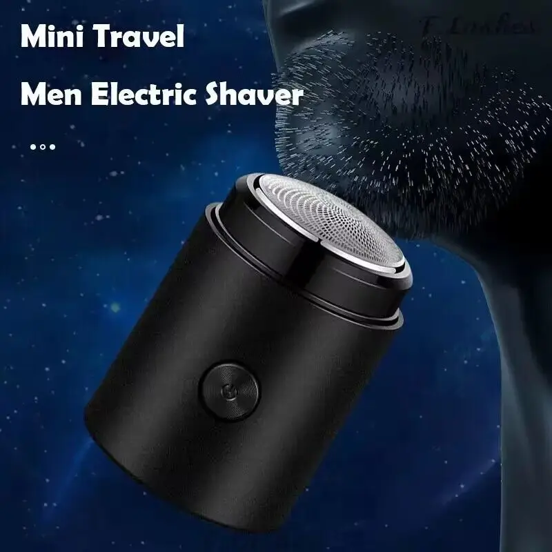 

Мужская портативная электробритва, дорожный мини-станок для бритья бороды, моющийся перезаряжаемый триммер для сухого и влажного бритья