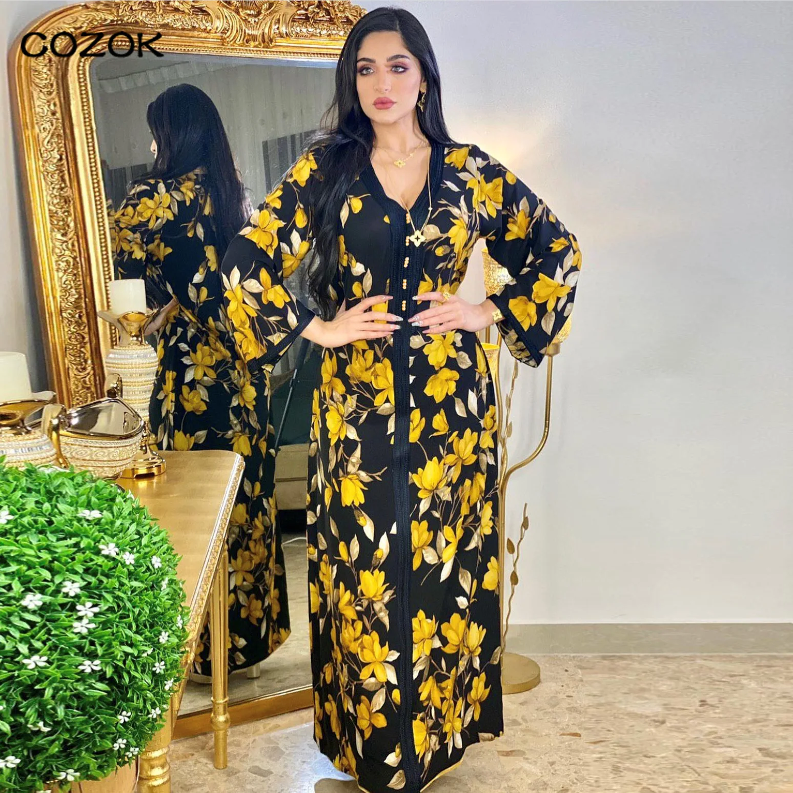 

Muslim Abaya Dress Women Morocco Kaftan Islamic Abayas Ramadan Dubai Turkey Islam Elegant Robe Longue Musulmane Vestidos Largos