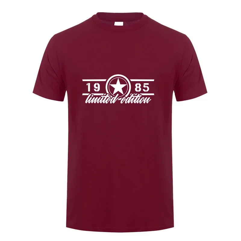 Omnitee 1985 подарок на день рождения Футболка мужская хлопковая с коротким рукавом