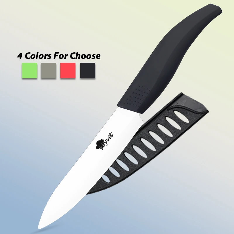 

1pcs Ceramic Knife 6 5 4 3 inch Kitchen Chef Knives Zirconia Black Blade Utility Slicing Paring Fruit Vegetable Meat Cutter Tool