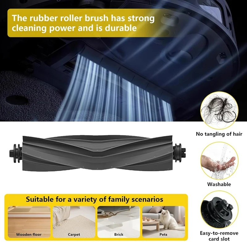 Для Dreame X30 Ultra/X40 Ultra/L20ultra/L10s Pro Ultra/L10s Plus/L10s Gen2/L40 Ultra вакуумные детали роликовая щетка