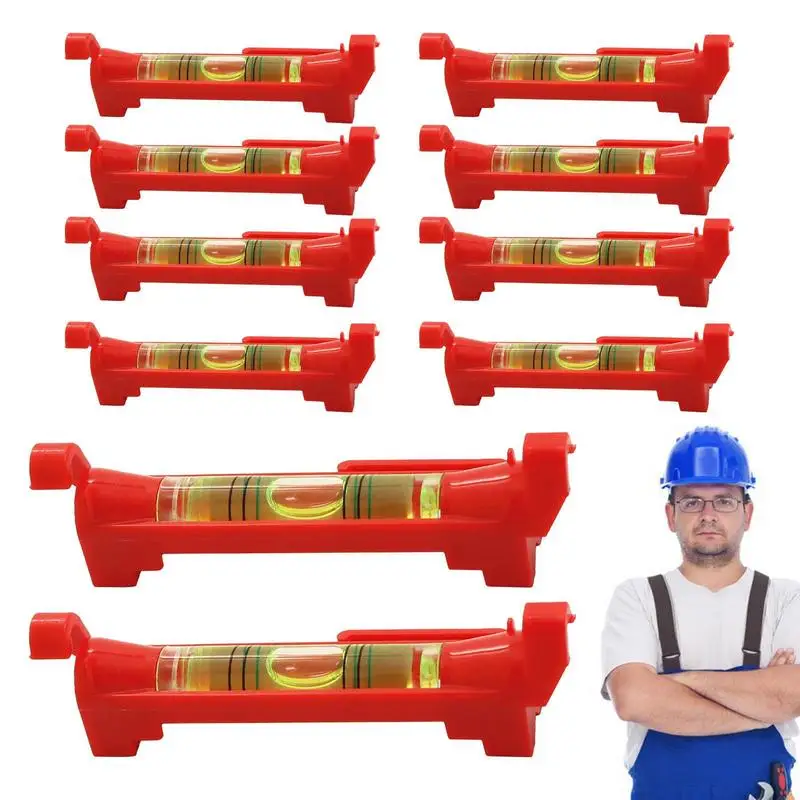 

Нивелир с пузырьковыми пузырьками 10 шт., висячее оборудование для измерения уровня, инструмент для геометрии, металлообработки и