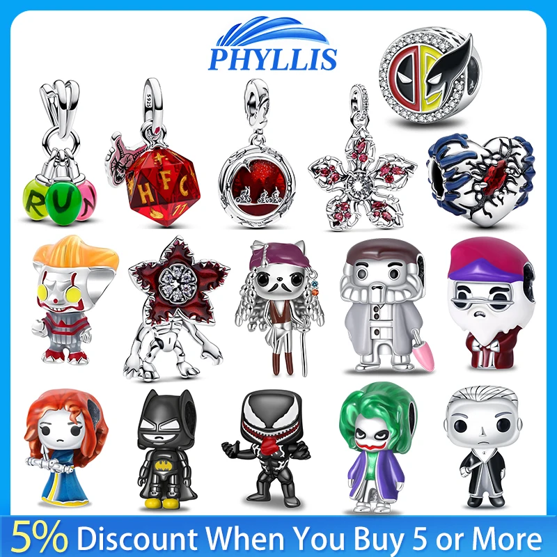 Новая горячая Распродажа подвеска с персонажем из стерлингового серебра 925 пробы