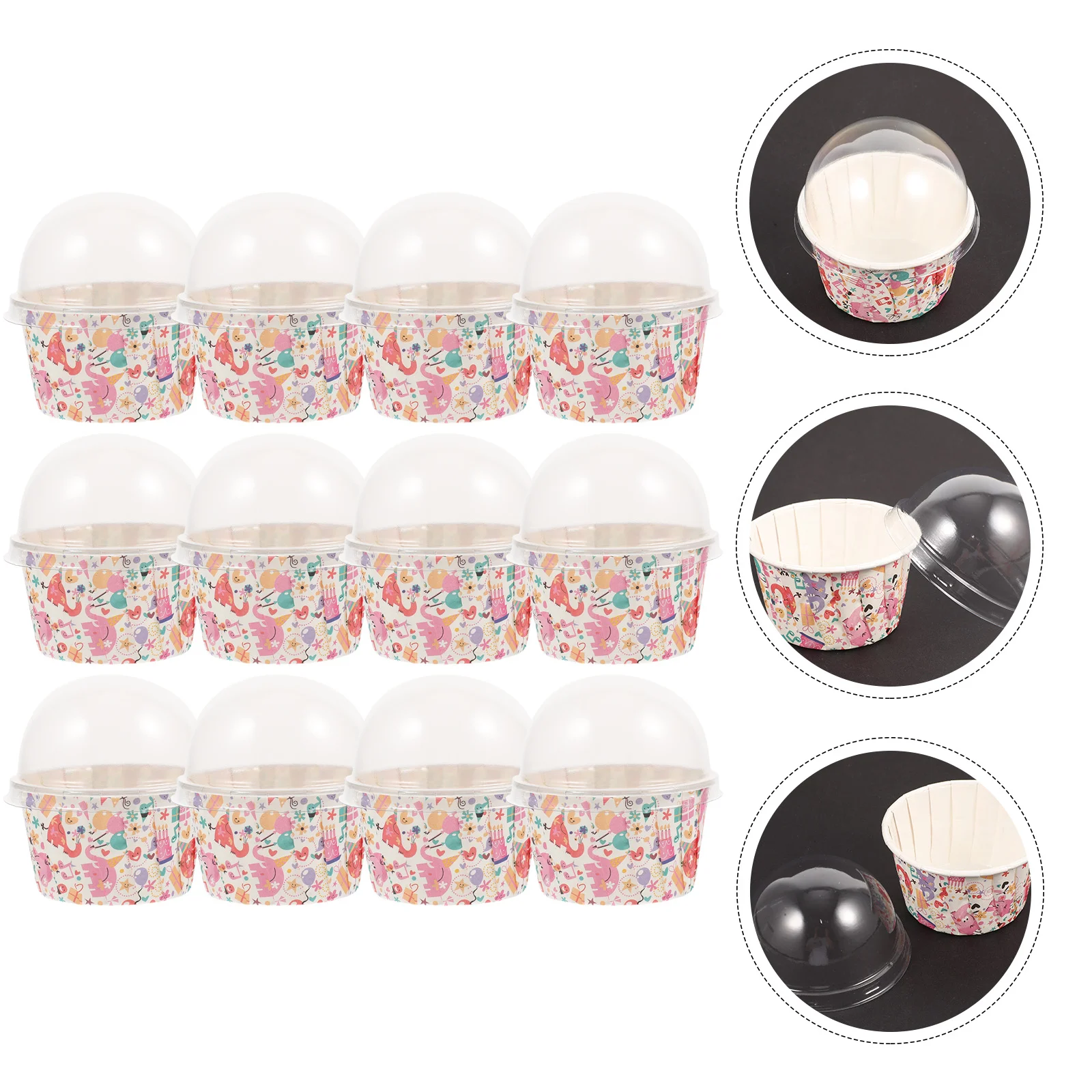 

Cupcake Cups Paper Muffin Baking Liners Cup Dessert Cake Disposable Wrappers Case Pan Papers Container Wedding Liner Holders