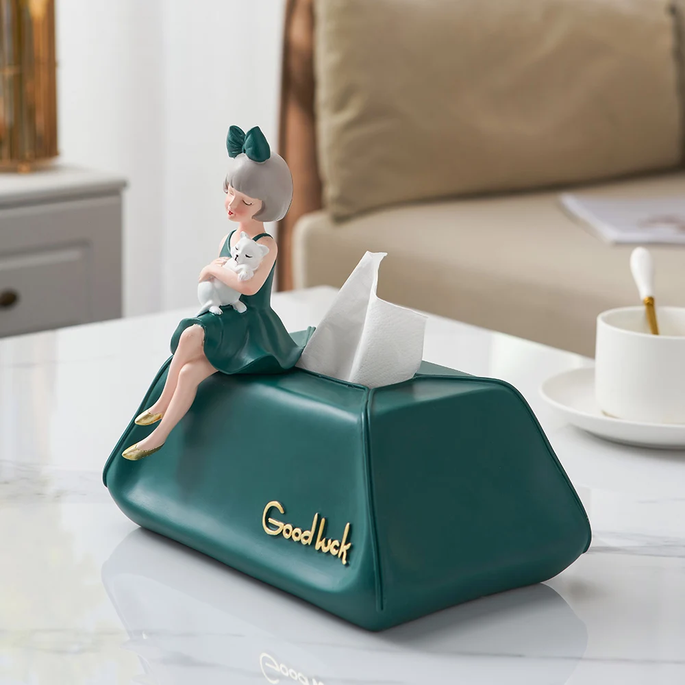 

Креативный бумажный держатель в скандинавском стиле, украшение для дома, милая настольная подставка для хранения, Современное украшение для хранения в спальню и девочку