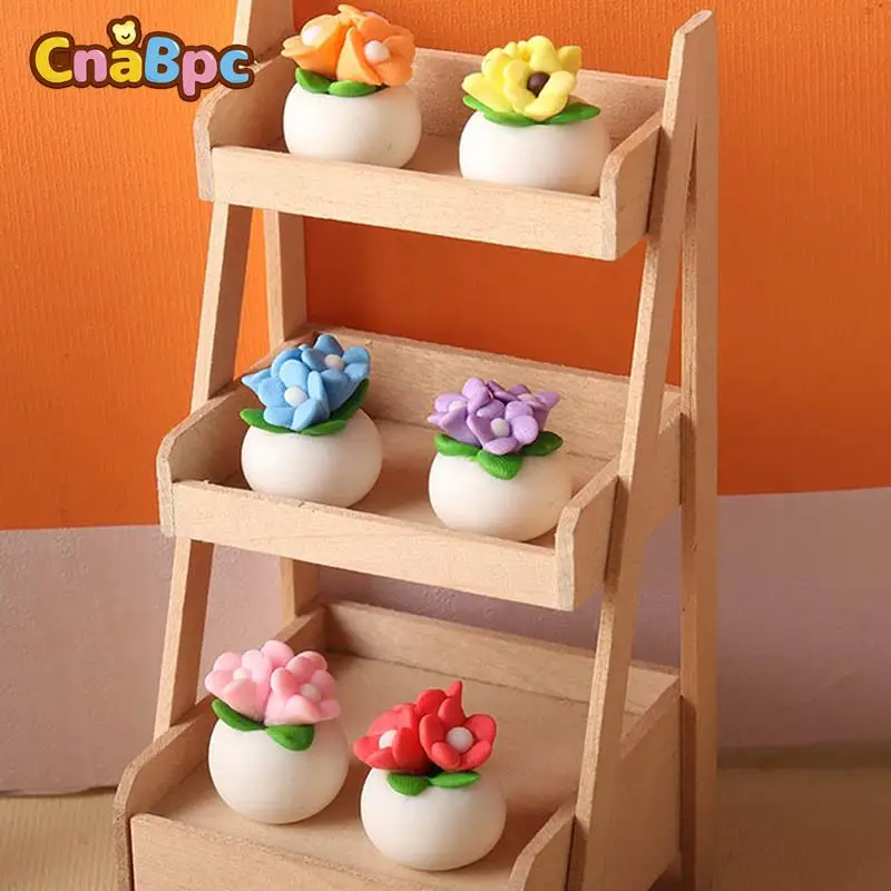 

1:12 миниатюрный цветочный горшок для кукольного домика, цветочный горшок для суккулентов, модель бонсая, сказочный садовый декор, «сделай сам», игровой домик, игрушки для ролевых игр