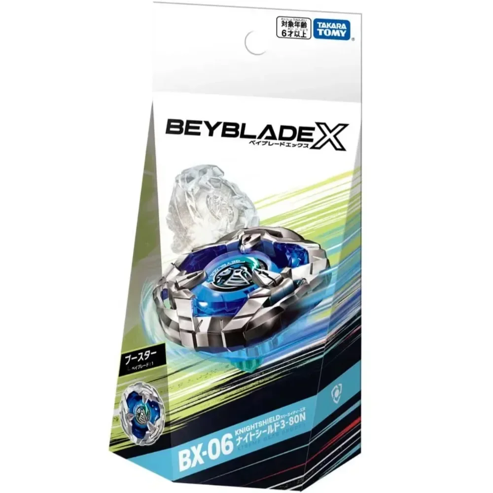 Оригинальный Takara Tomy Beyblade X BX-06 Booster Knight Shield 3-80N