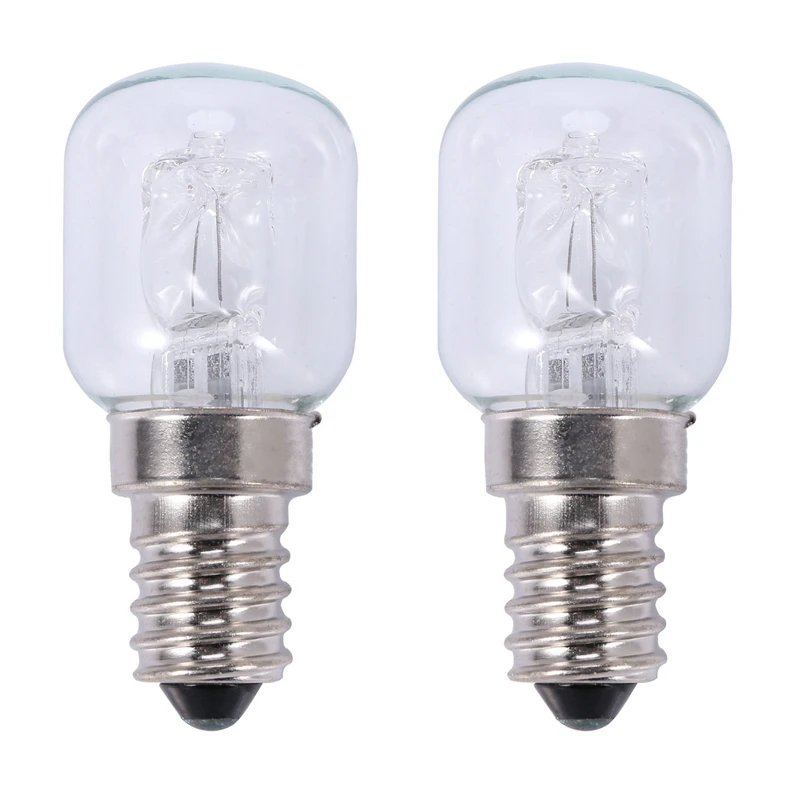 

2X E14 High Temperature Bulb 500 Degrees 25W Halogen Bubble Oven Bulb E14 250V 25W Quartz Bulb