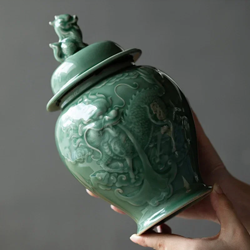 

Urn Texture Handmade Knife Design, Dog，knife Special Pet Process Large Engraved Craftsman Hand Ceramic for Carving Urn,