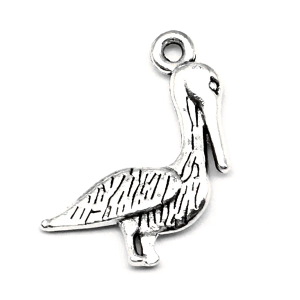

10 pieces 18x23mm duck charms Jewelry making best gift