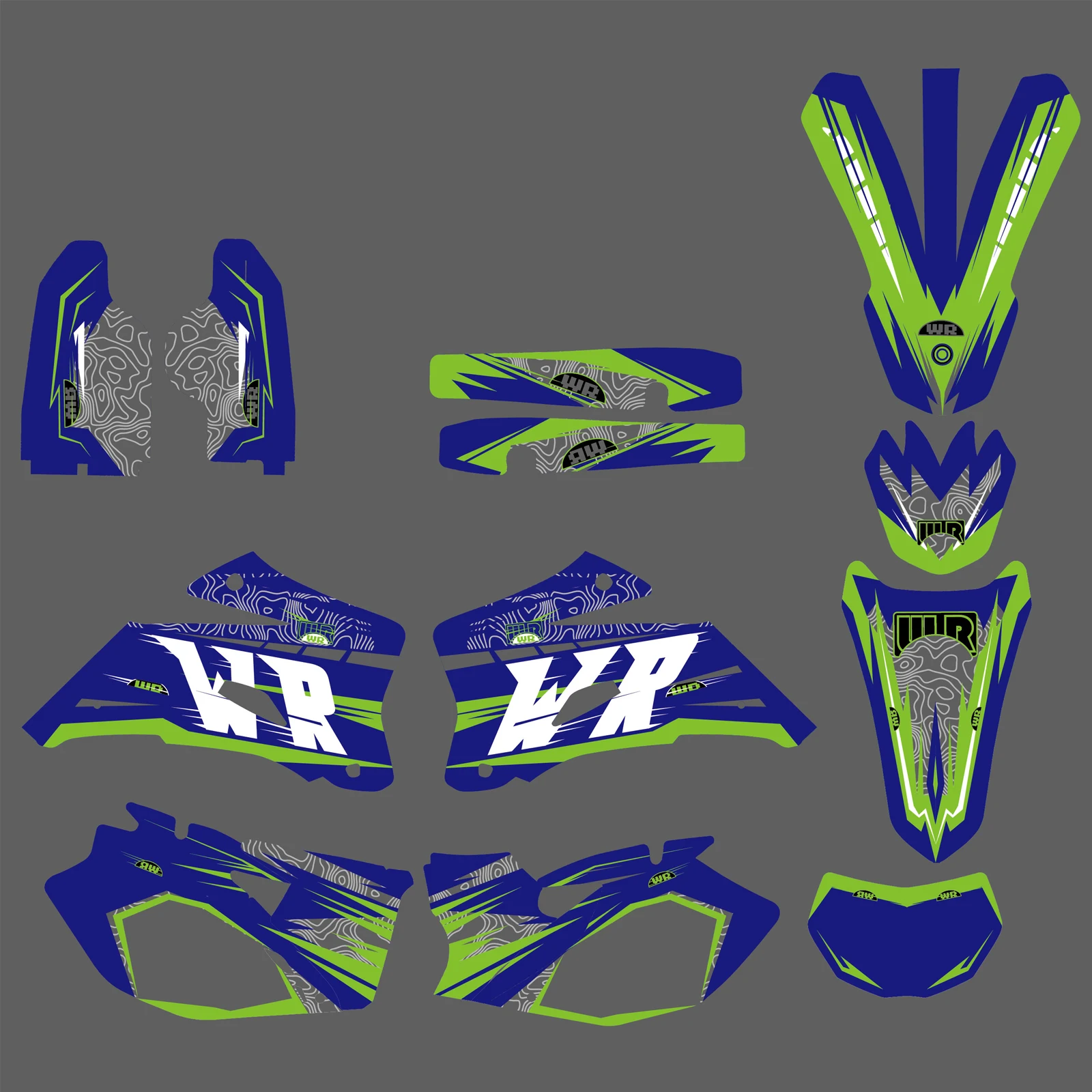 Наклейки NiceCNC для YAMAHA WR250F WR450F WR 250F 450F WRF 2007 2008 2009 2010 2011 на заказ