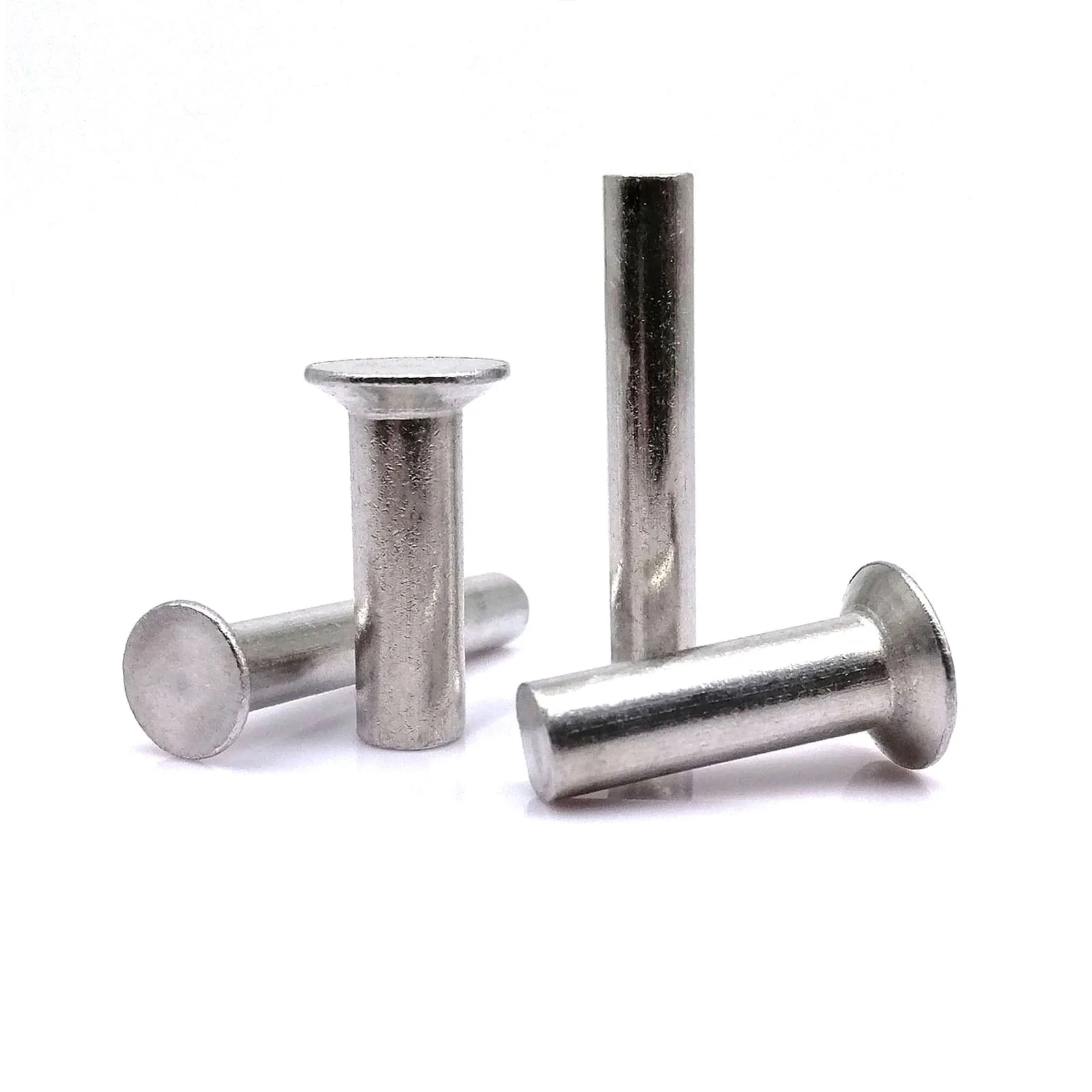 

10/50X M2 M2.5 M3 M4 M5 M6 Aluminum Flat Countersunk Head Punch Self-plugging Solid Rivet Shank Rod Diameter 2mm 3mm 4mm 5mm 6mm