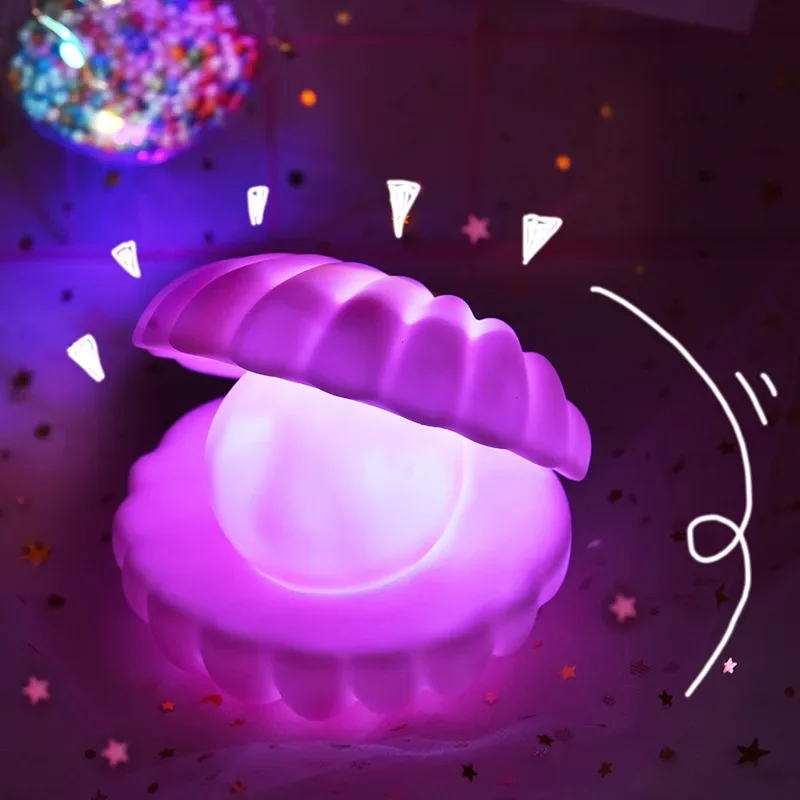 

Светодиодные ночники-ракушки для детей