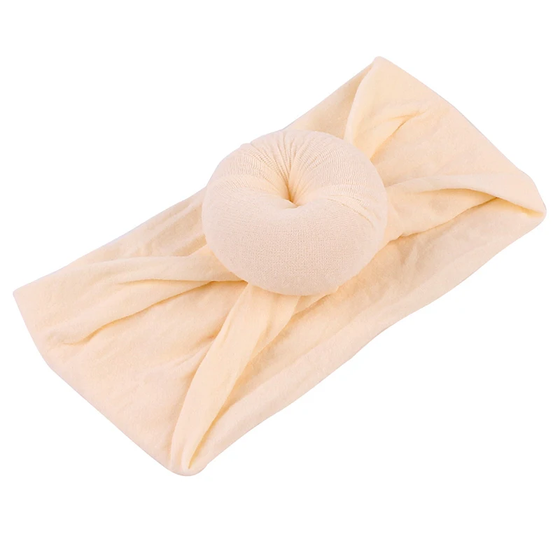 1Pcs Round Shape Donut Kids Hairband fits winter Most Wide Cotton Headwraps Soft Hairwear Christmas Hair Accessories for baby | Мать и