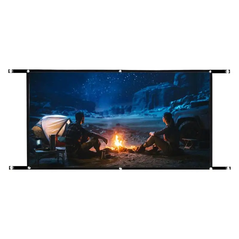 

Outdoor Projection Screen 16:9 Foldable Anti-Crease Portable Projector Movies Screen Home Cinema Theater Presentation Education