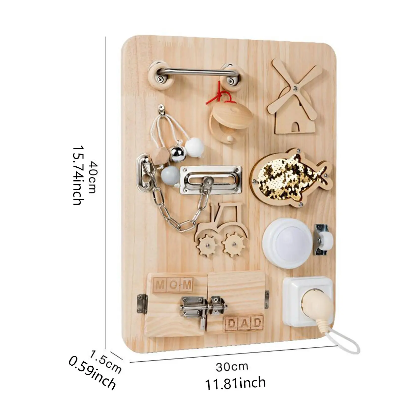 Детская деревянная доска для занятий учимся игрушка Монтессори сенсорная на