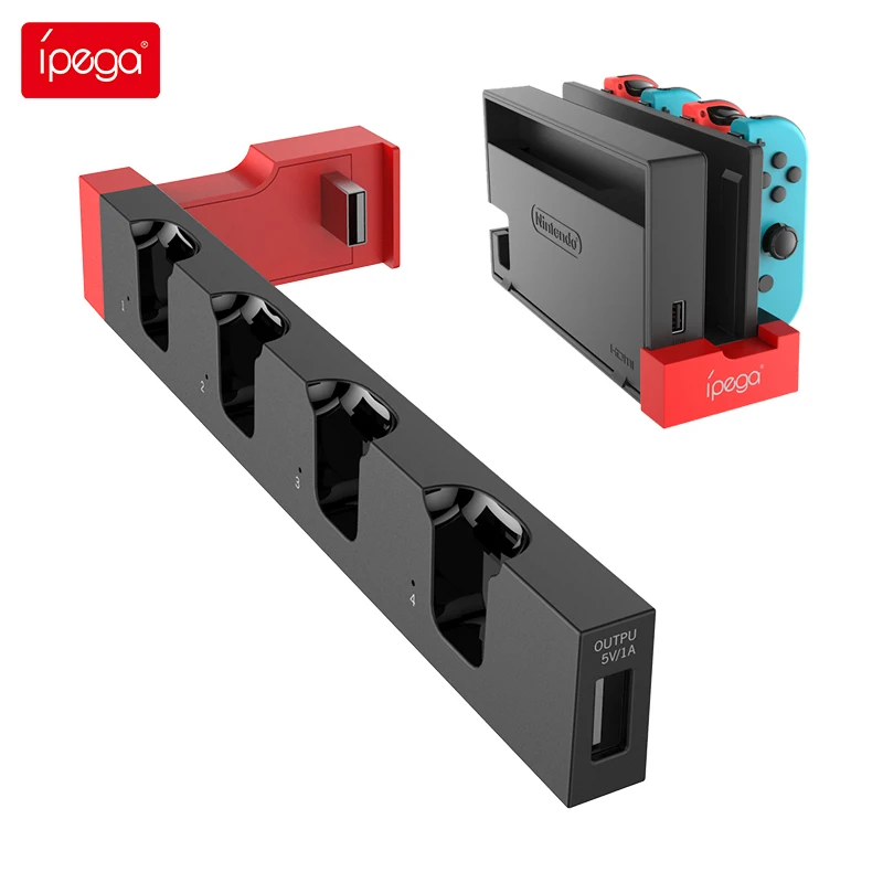 Ipega PG-9186 Charger for Joy Con Fast Charging Station Dock For Switch OLED Controller Stand Holder for Nintendo NS Joy pad