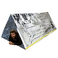 emergency shelter survival tent emergency sleeping bags 2 person mylar blanket emergency shelter with rope all weather
