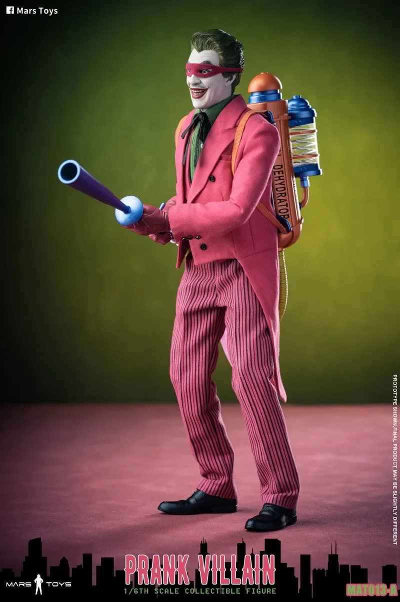 

Mars Toys Mat013 1/6 Scale Collectible Figure Prank Villain Pink Clown 1966 Dolls Model Action Figure Full Set 12'' Men Gift