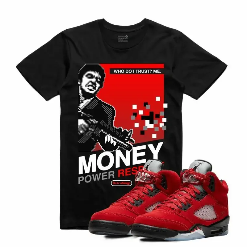 Фото НОВАЯ футболка в стиле ретро Kings AJ5 TORO BRAVO SCARFACE 8 BIT BLACK, размеры S-3XL №1