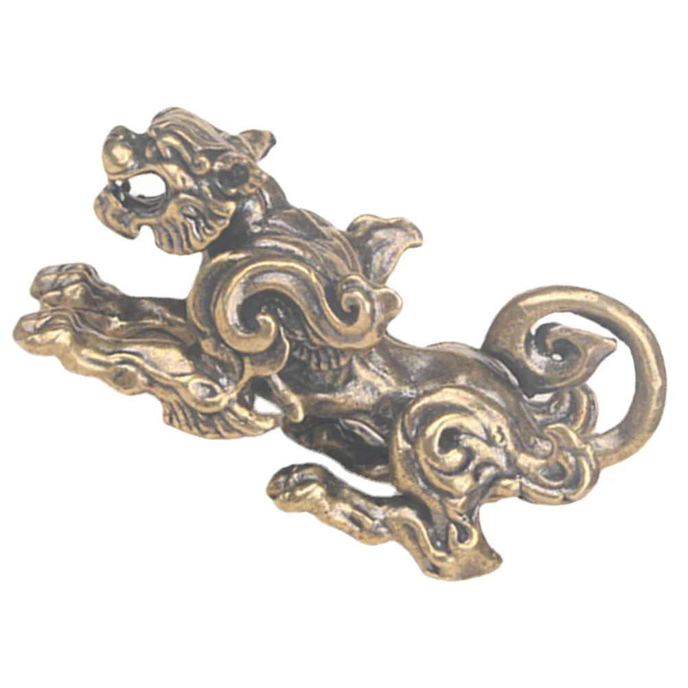 

Prosperity Statue Kylin Model Brass Kylin Craft Brass Kylin Ornament Brass Kylin Figure Animals Statue