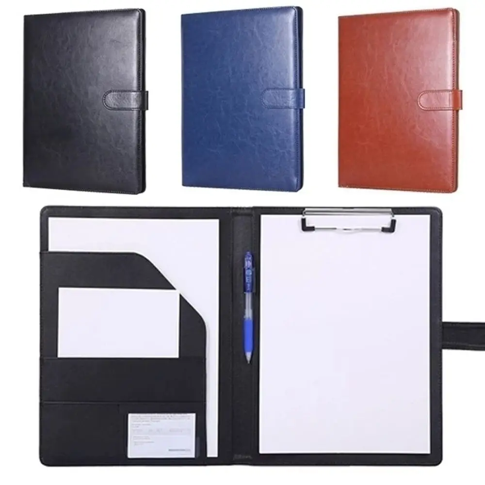 

Holder PU Leather Document Bag Contract File Folders Manager Clip Business Folder A4 File Folder A4 Clipboard Folder