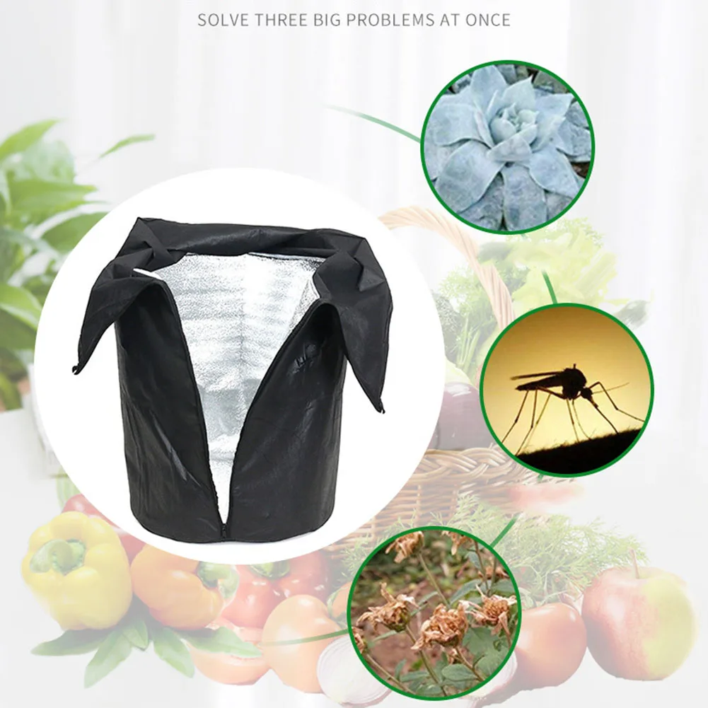 Зимняя сумка для защиты растений дышащая нетканая ткань вкладыш из алюминиевой