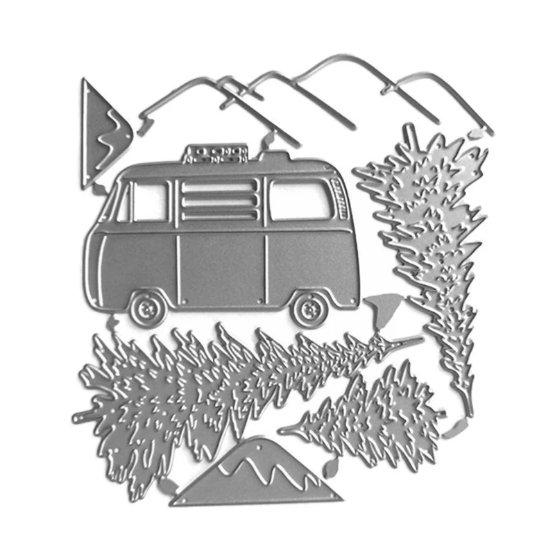 

Car Tree Embossing Die Cuts for DIY Scrapbooking Gift Card Birthday Card Making DropShip