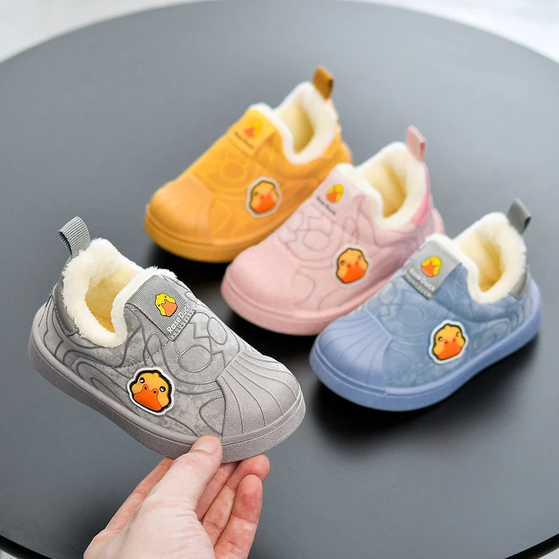 

Winter Baby Girls Boys Snow Boots Toddler Infant Warm Plush Boots Non-slip Soft Bottom Outdoor Children Kids Cotton Shoes