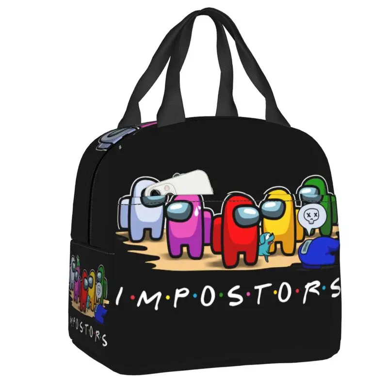 

Among Of Us Impostors Insulated Lunch Bag for Women Waterproof Game Thermal Cooler Lunch Box Office Work School
